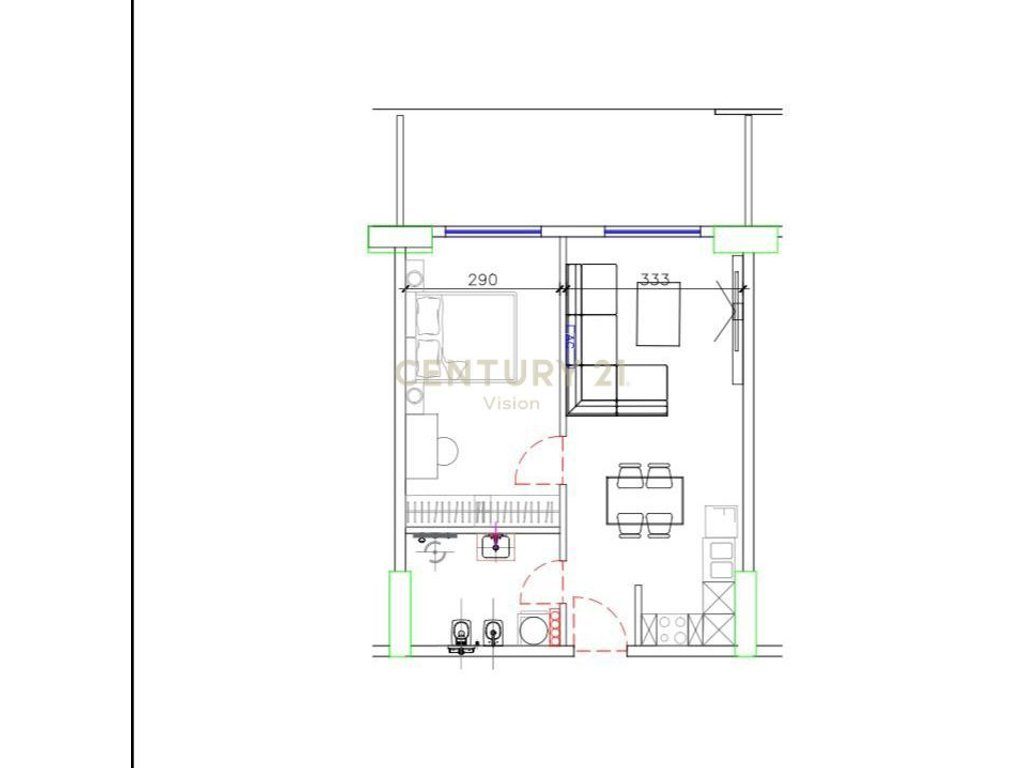 Apartament 1+1 Për Shitje në Shëngjin tek "Prishtina Tower" - 83,200€ | 79.24 m²