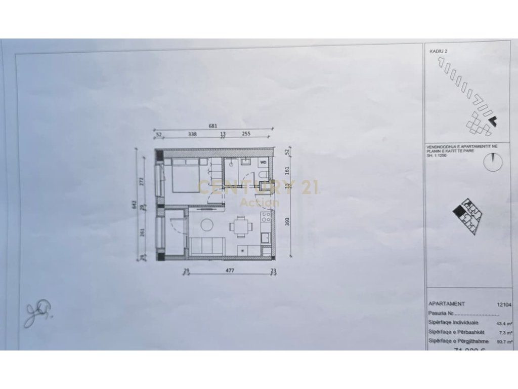 Shitet Apartament 1+1 te Kompleksi Kadiu!