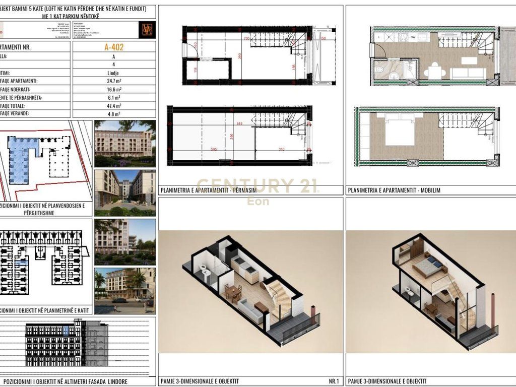 EXCLUZIVE , MUNDESI PAGESE ME KESTE , LOFT  PER SHITJE NE MIDDAL RESIDENCE !