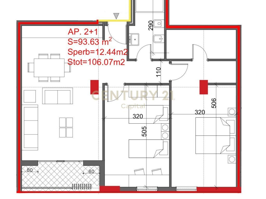 Apartament 2+1 Për Shitje te Burgu i Grave, Ali Demi!