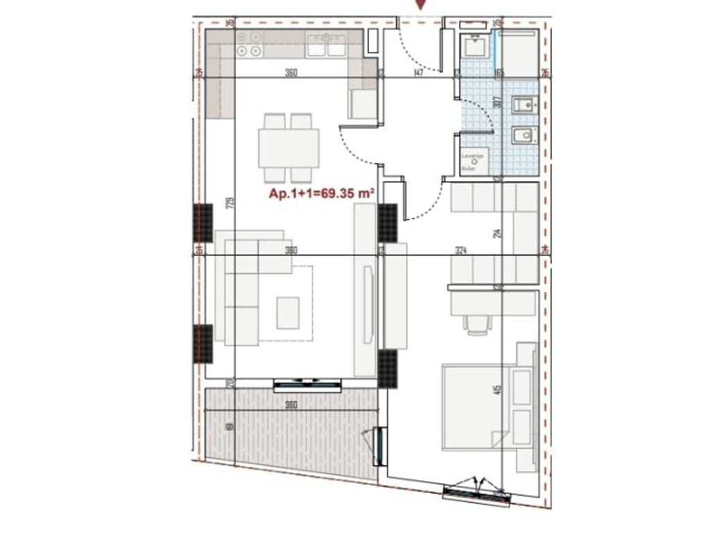 OKAZION KLERINGU – APARTAMENT 1+1 NË RINGSIDE RESIDENCE - PASKUQAN!
