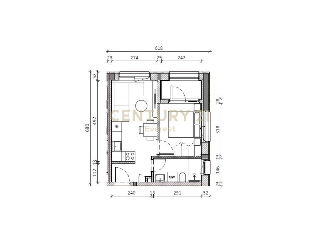 ALI DEMI, SHESIM APARTAMENT 1+1