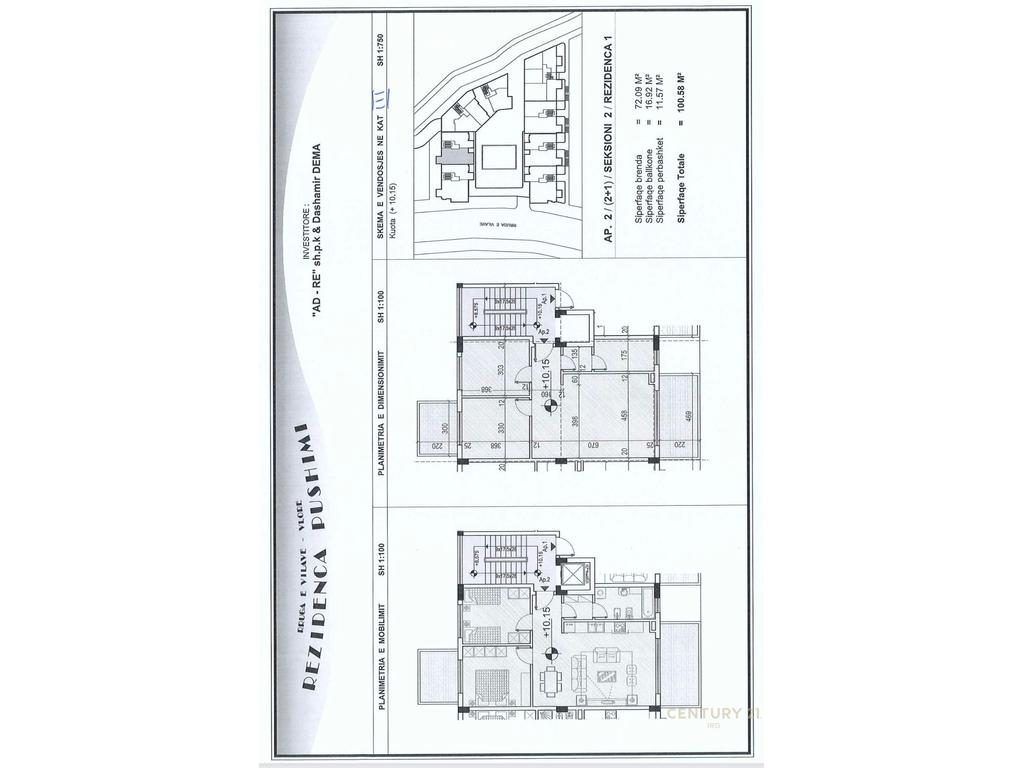 Apartament 2+1+2 per shitje tek Uji i Ftohte