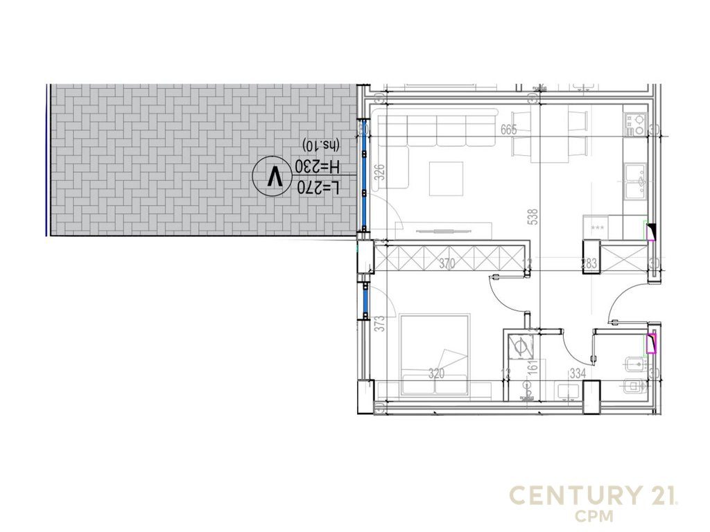 Apartament 1+1 Per Per Shitje Tek Kodra E Diellit!