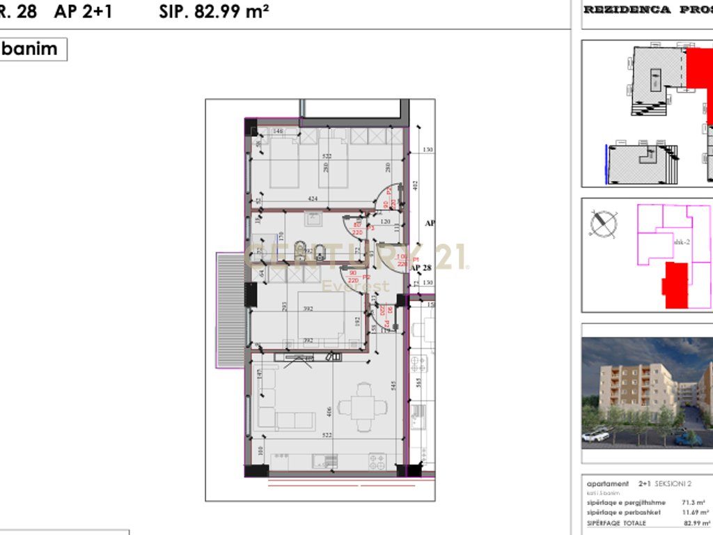 Kompleksi “Kodra e Liqenit”, Paskuqan-Shesim apartament 2+1