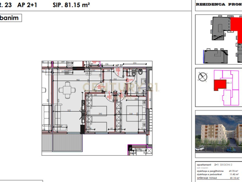 Kompleksi “Kodra e Liqenit”, Paskuqan-Shesim apartament 2+1