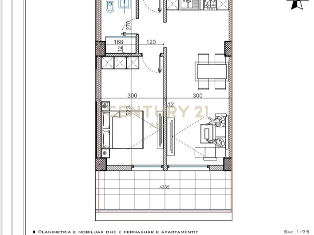 Apartament 1+1 për shitje në Shëngjin – Lezhë, me pamje nga deti!