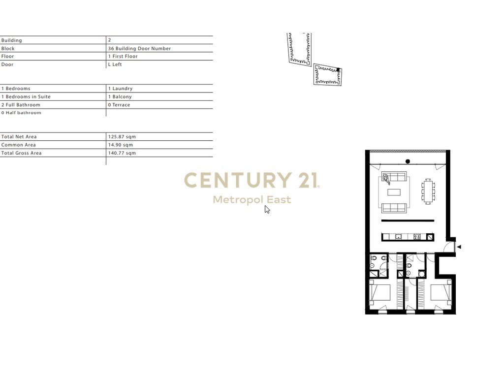 APARTAMENT 2+1+2 TEK "BY LONG HILL RESIDENCE"