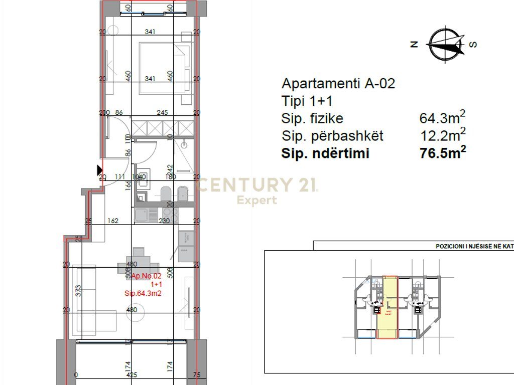 APARTAMENTE 1+1 PER SHITJE, GJIRI I LALZIT !!