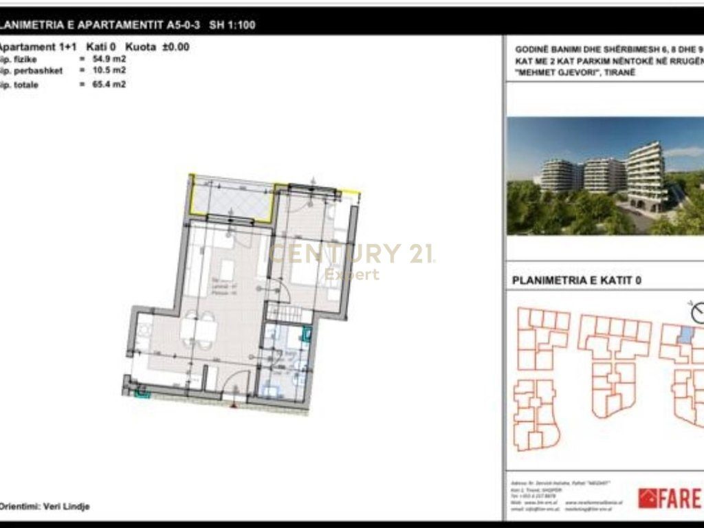 APARTAMENT 1+1 PER SHITJE TEK ALUNA RESIDENCE, PASKUQAN !!