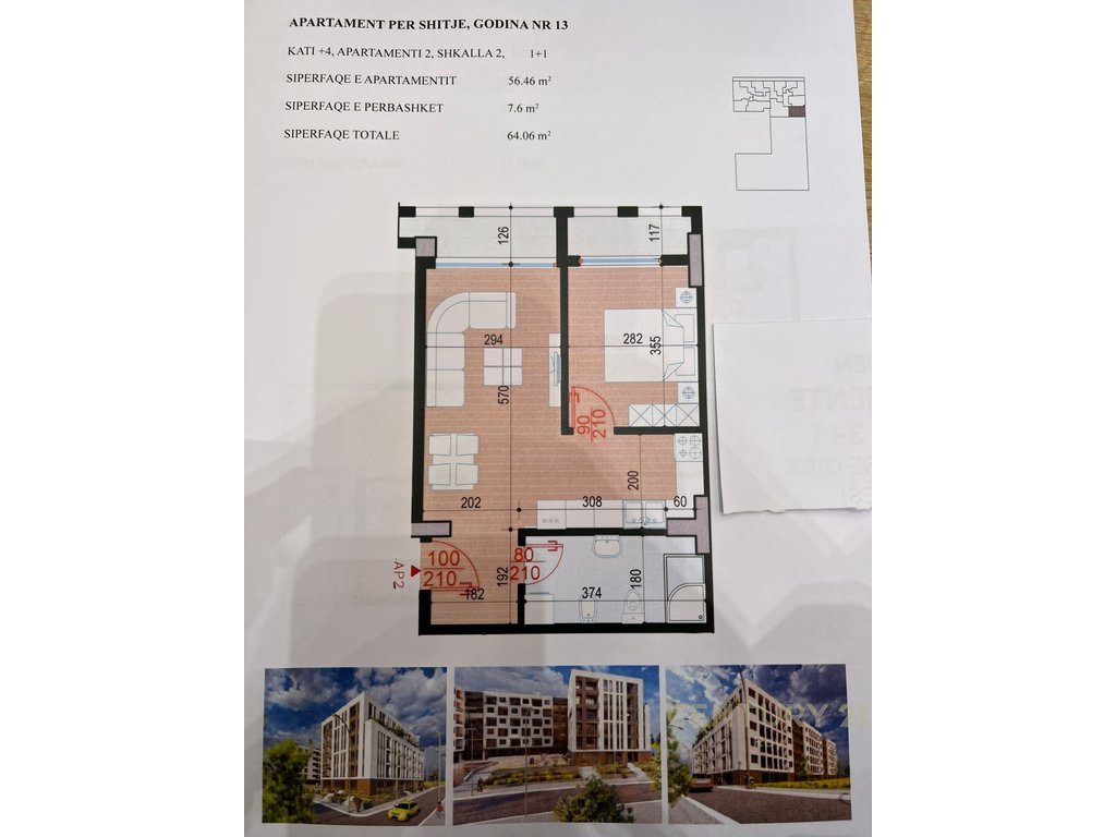 Apartament 1+1 Në Shitje në Golem, Durrës - 77,520€ | 64 m²