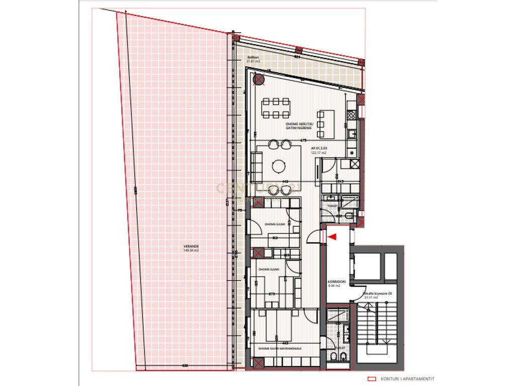Apartament 3+1 Për Shitje në Lungomare, Vlorë !