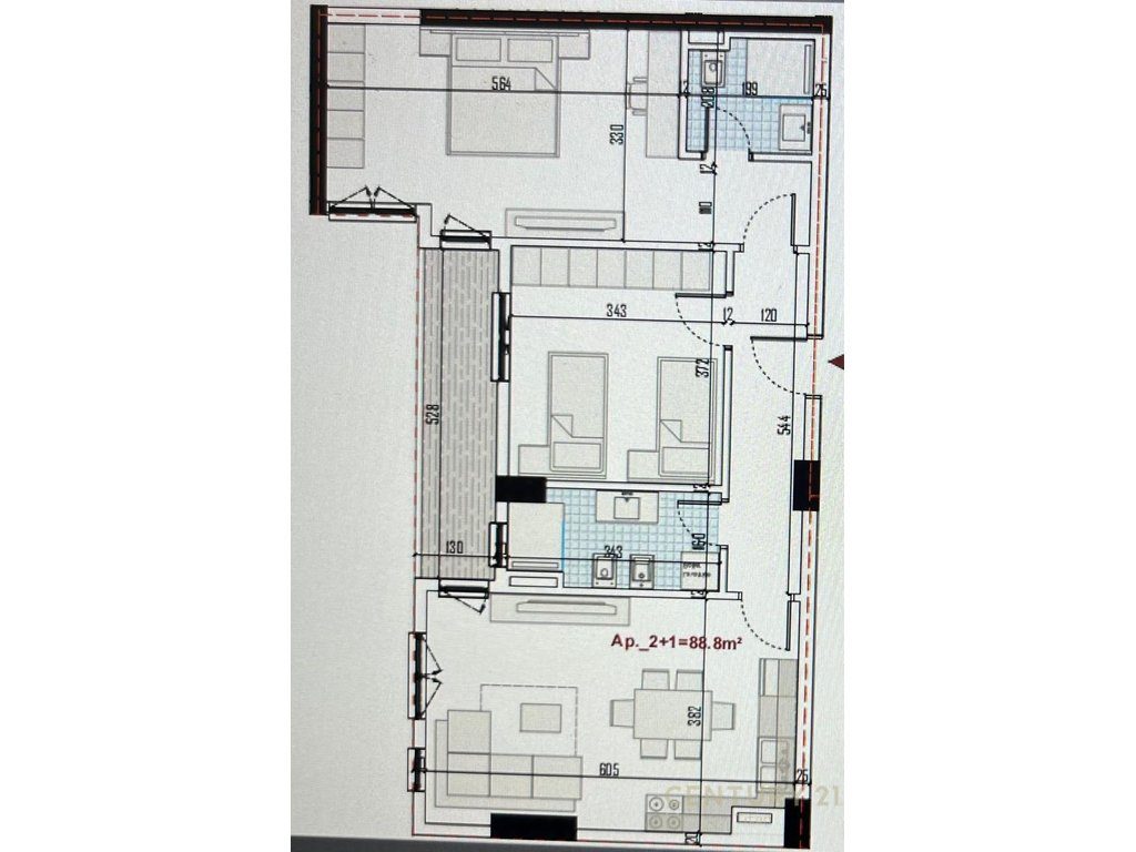 Shitet apartament 2+1+2, ne Rezidencen Ringside, Paskuqan!