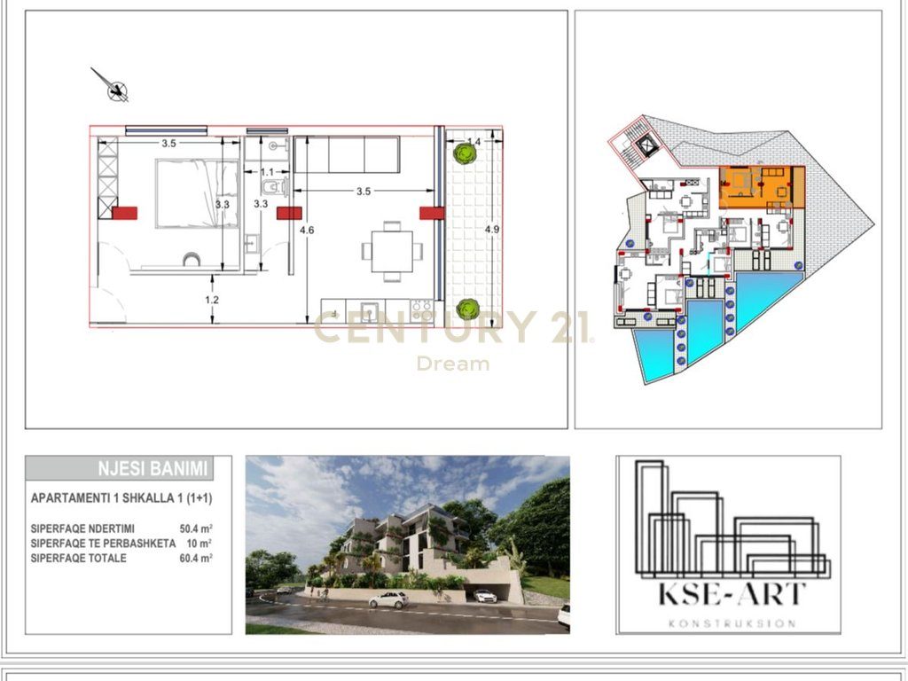 SHITET APARTAMENT 1+1 TEK REZIDENCA '' RADHIMA'', VLORE ‼️