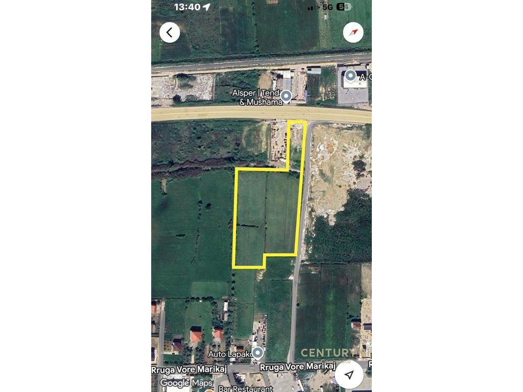 SHESIM TOKË INDUSTRISLE 17,000 M²  | MARIKAJ, BUZË AUTOSTRADËS DURRËS - TIRANË