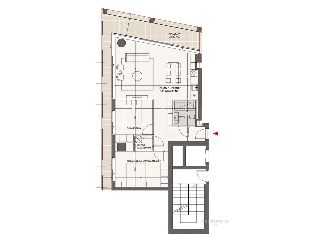 Shitet apartament 2+1 në Vlora Marina!