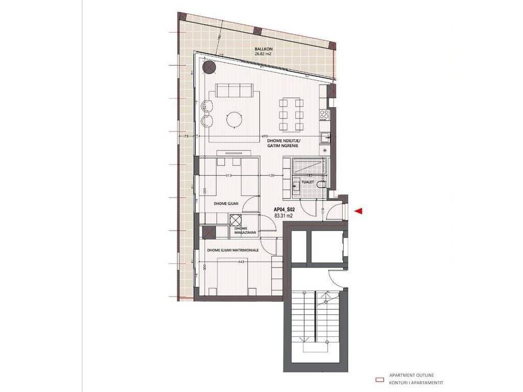 SHITET APARTAMENT 2+1+PARKIM ME PAMJE NE DET ,TEK VLORA MARINA!