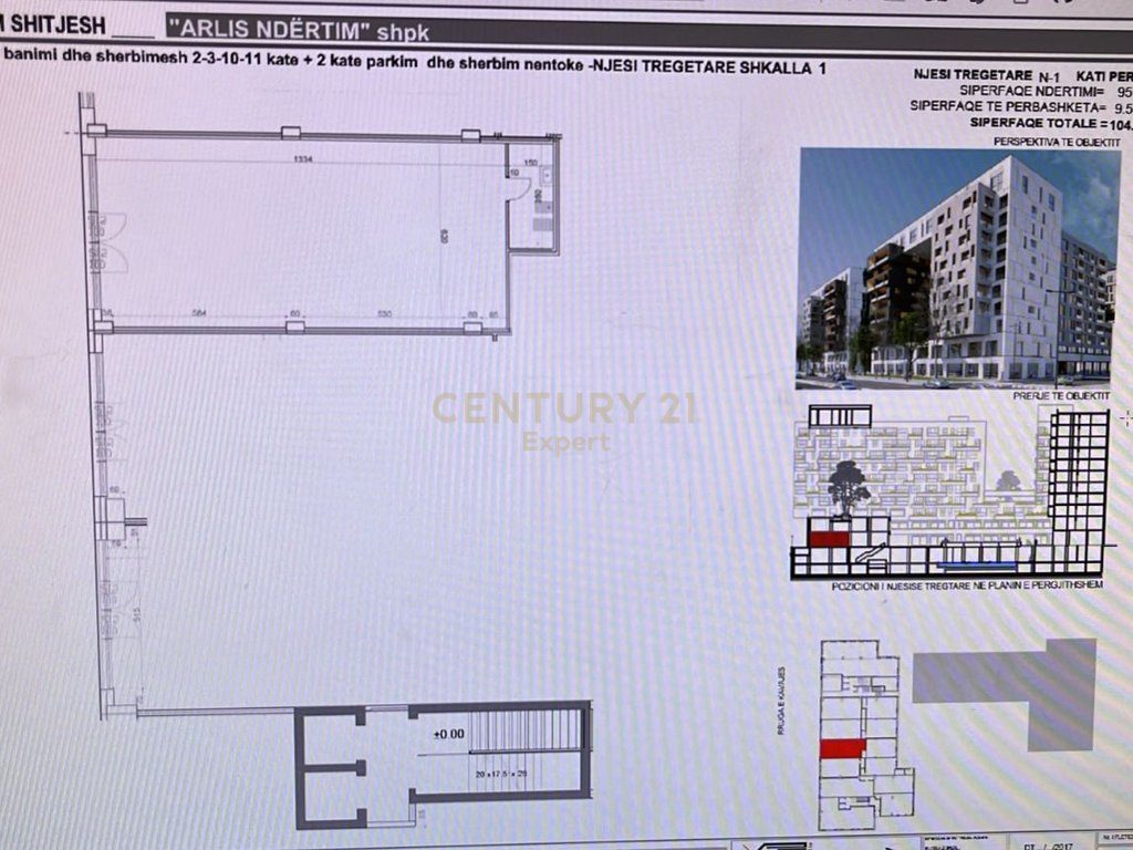 AMBIENT KOMERCIAL PER QIRA BUZE RRUGE KRYESORE TEK SQUARE 21