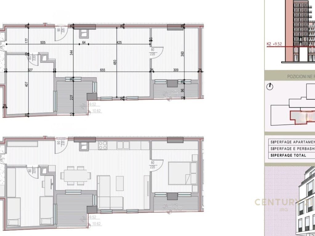 APARTAMENT 2+1 TEK SHKOLLA E KUQE!