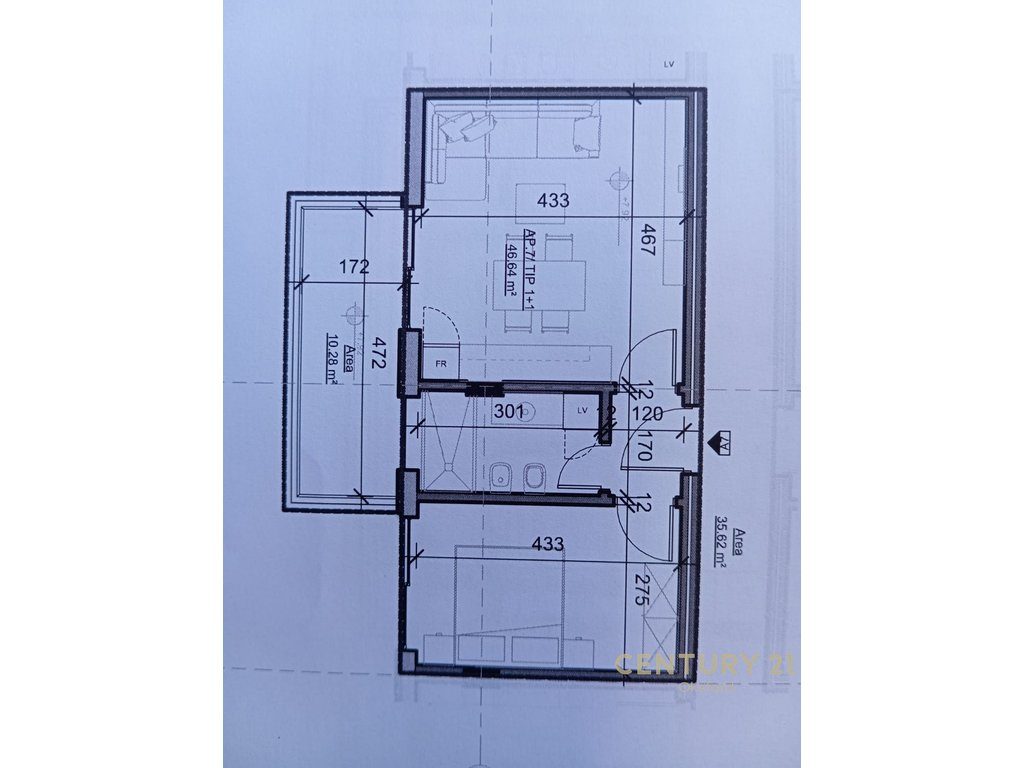 APARTAMENT 1+1 PER SHITJE NE SARANDË