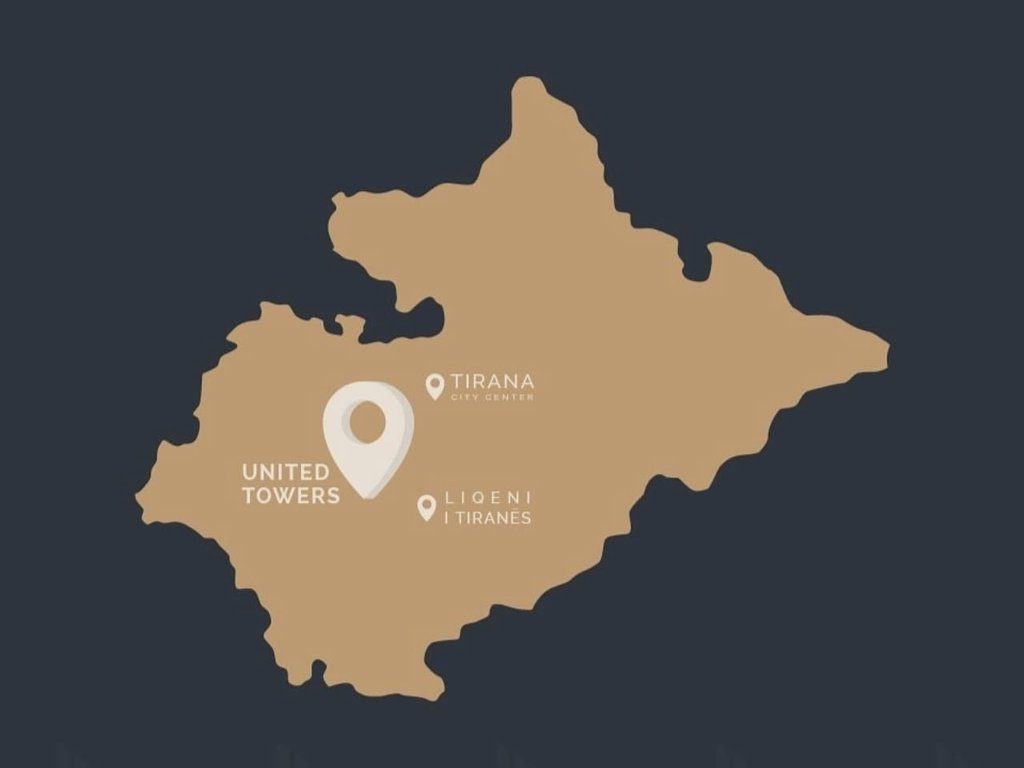 Shitet Apartament 1+1 te Rr. Kosovareve te United Tower Residence
