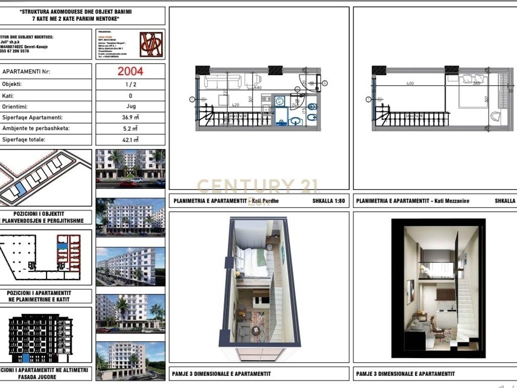 SHITET LOFT NE ZONEN E QERRETIT "BLUE HORIZON" RESIDENCE !