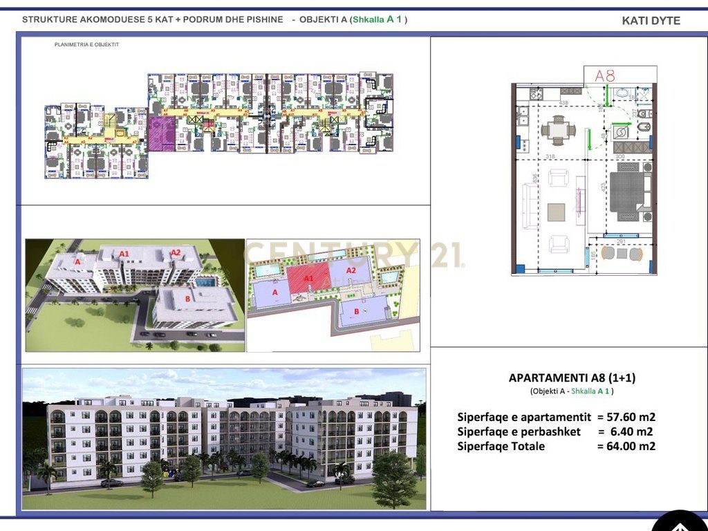 FILLUAN SHITJET! APARTAMENT 1+1 NE REZIDENCEN ME TE RE NE GOLEM  !