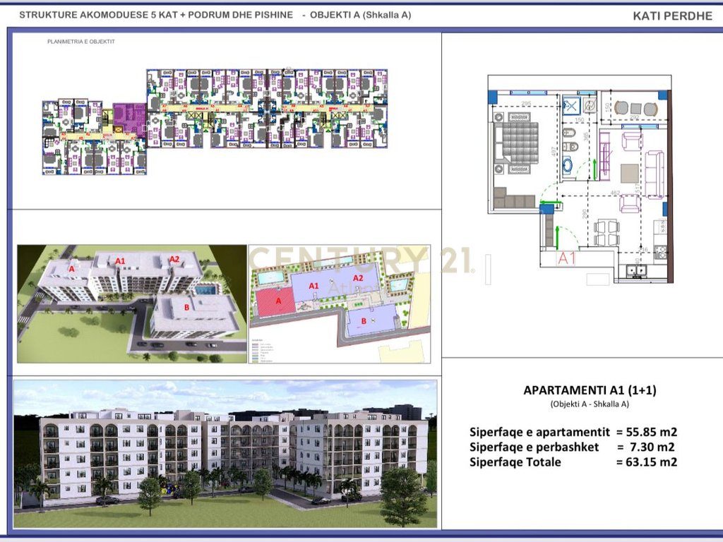 FILLUAN SHITJET! APARTAMENT 1+1 NE REZIDENCEN ME TE RE NE GOLEM  !