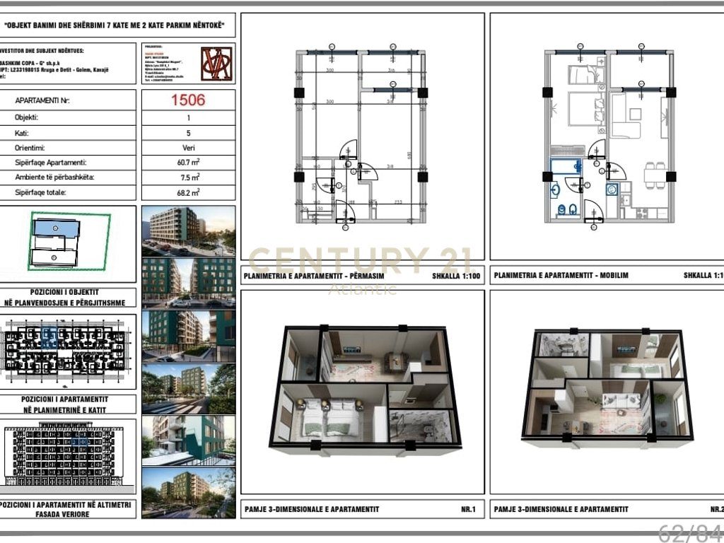 Apartament 1+1 Në Shitje në Golem, Durrës - 81,840€ | 68.2 m²