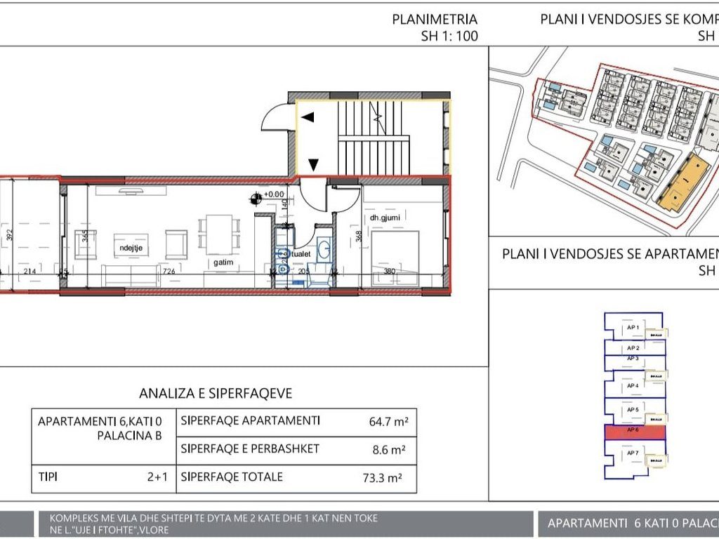 APARTAMENT 1+ 1 PER SHITJE,NE UJI TE FTOHTE!