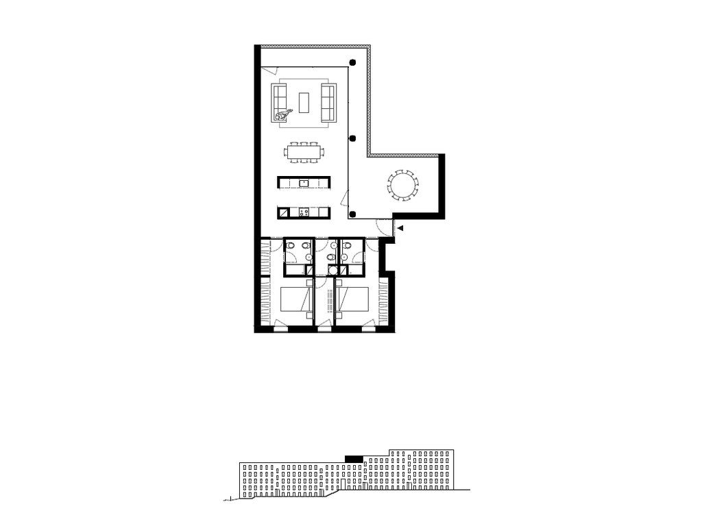 Shitet Apartament Modern në Long Hill Residence
