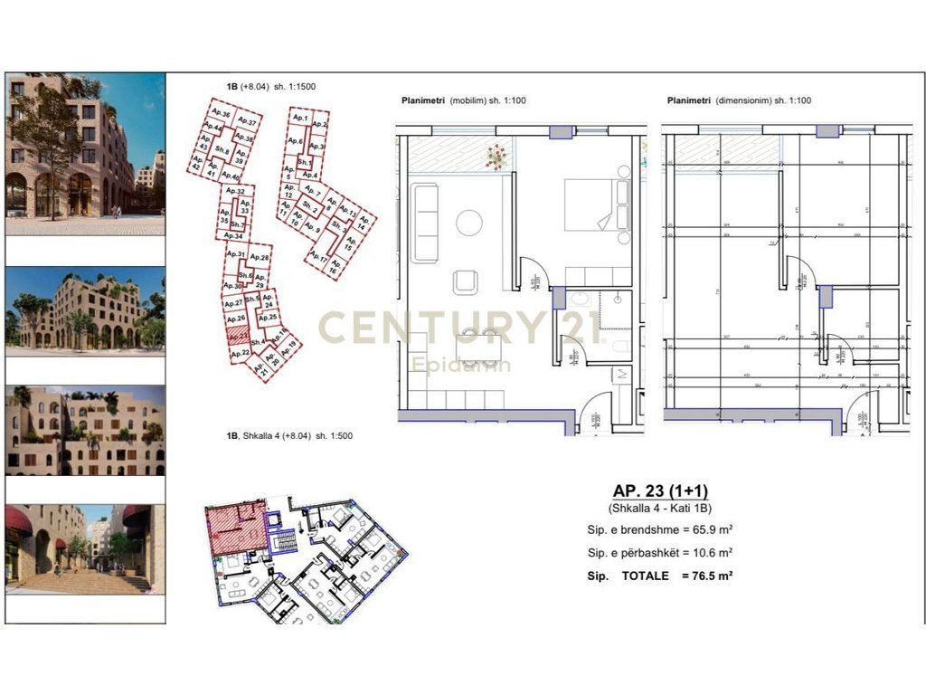 APARTAMENT 1+1 PER SHITJE TEK MARINA CITY PARK, SARANDE !!