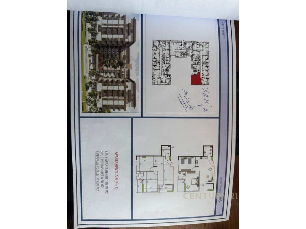 Apartament 2+1+2 për Shitje në Golem, Durrës - 107300€ | 119m²