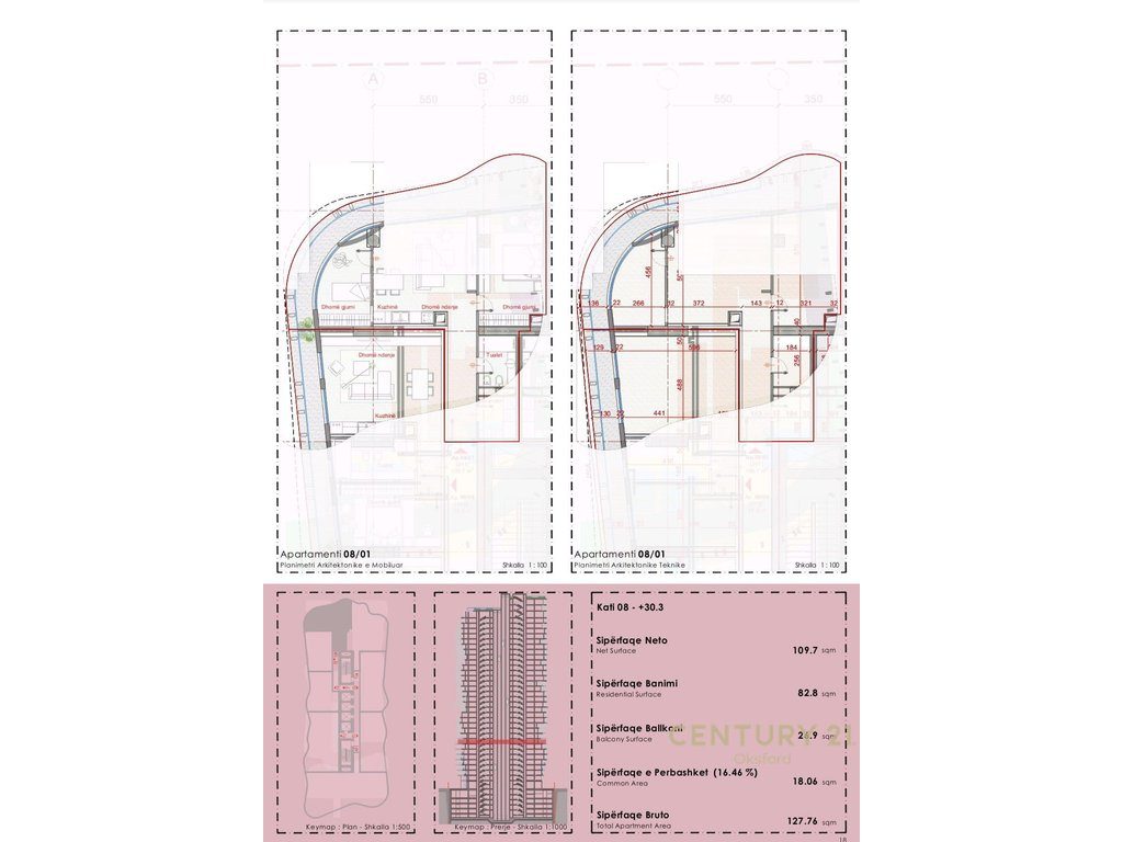 EKSKLUZIVE SHITET APARTAMENT 2+1+1+LAVANDERI TEK TOP SEVEN TOWER!