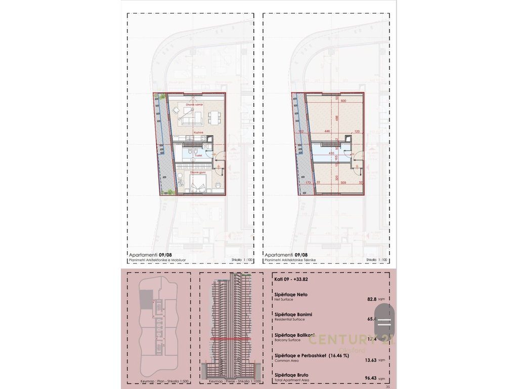 EKSKLUZIVE SHITET APARTAMENT 1+1+Ballkon TEK TOP SEVEN TOWER!