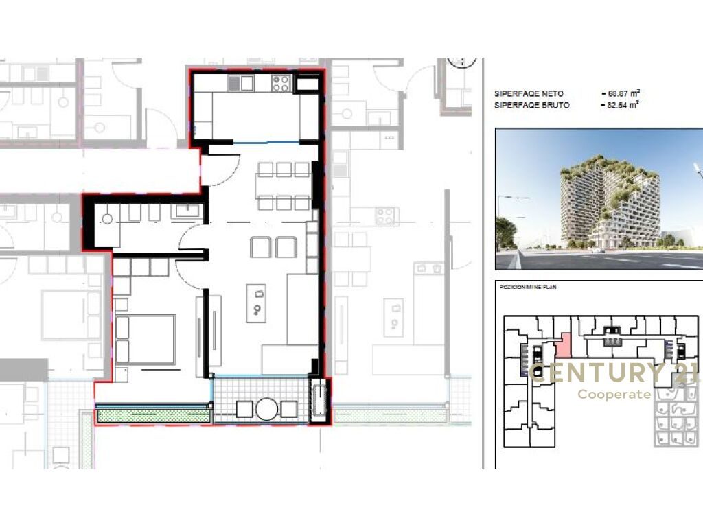 SHESIM APARTAMENT 1+1 TE "LION REZIDENCES 2"