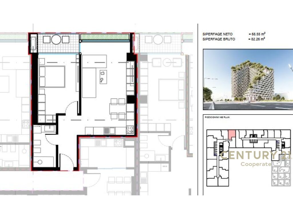 SHESIM APARTAMENT 1+1 TE "LION REZIDENCES 2"