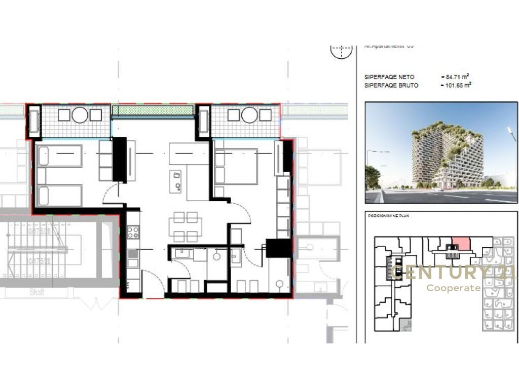 SHESIM APARTAMENT 2+1+2 TE "LION REZIDENCES 2"