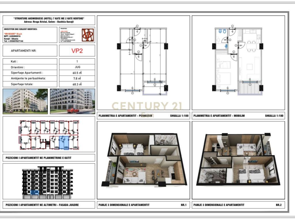 SHITET APARTAMENT 1+1 NE VM RESORT , GOLEM ! MUNDESI PAGESE ME KESTE!