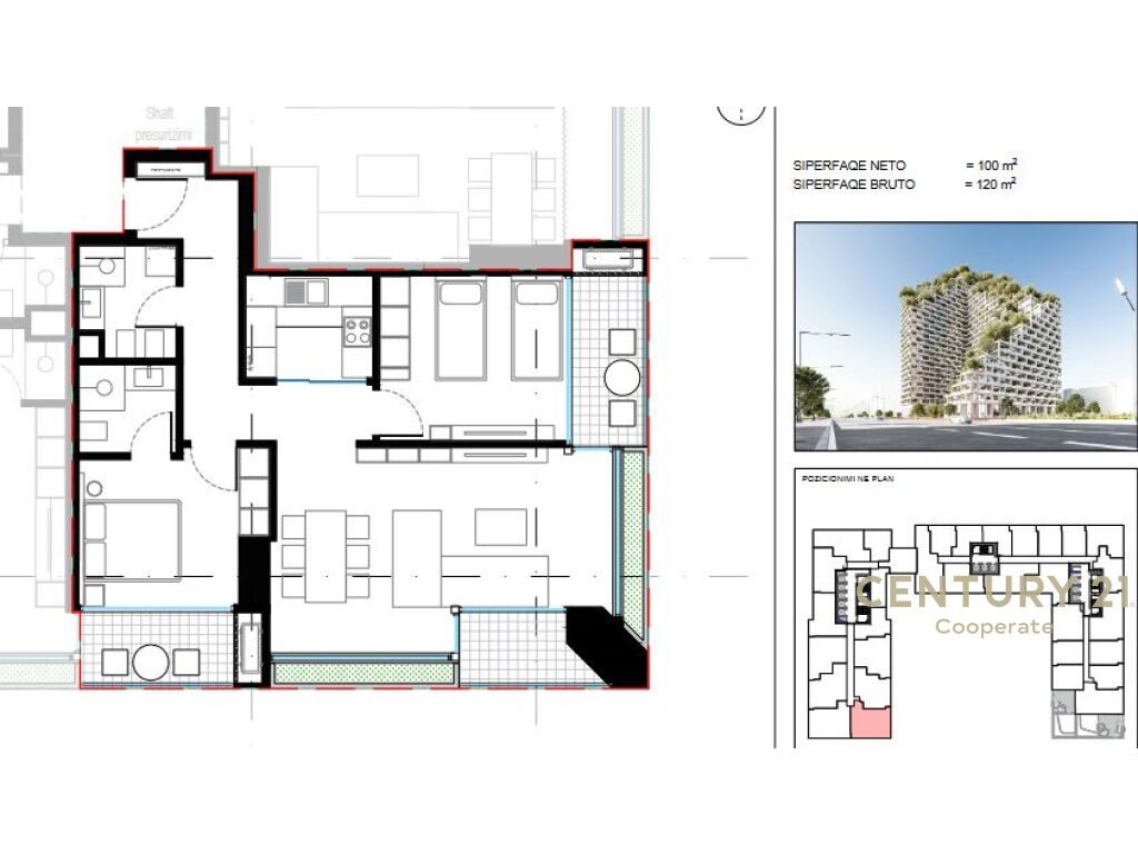 SHESIM APARTAMENT 2+1+2 TE "LION REZIDENCES 2"