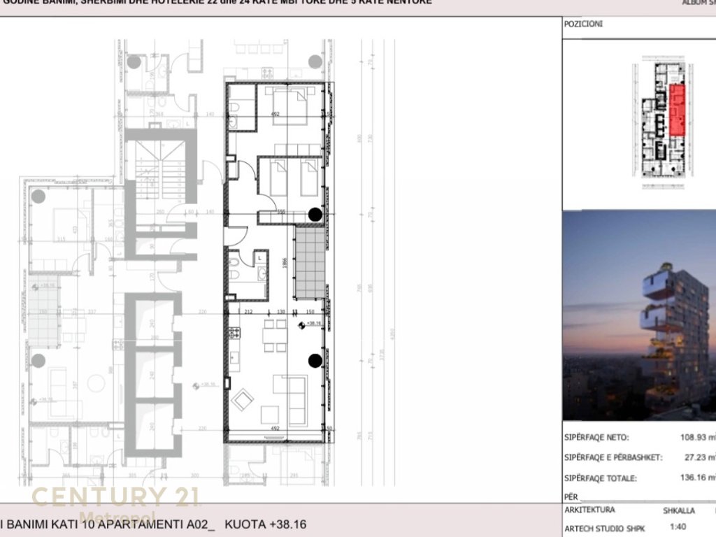 APARTAMENT 2+1+2 PËR SHITJE | SPLIT RESIDENCE – MYSLYM SHYRI