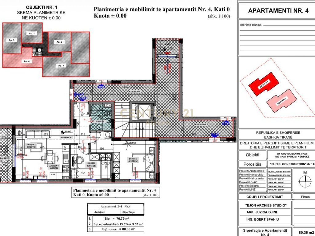 ESKLUZIVE! APARTAMENT 2+1 PER SHITJE NE SAUK TE VJETER!
