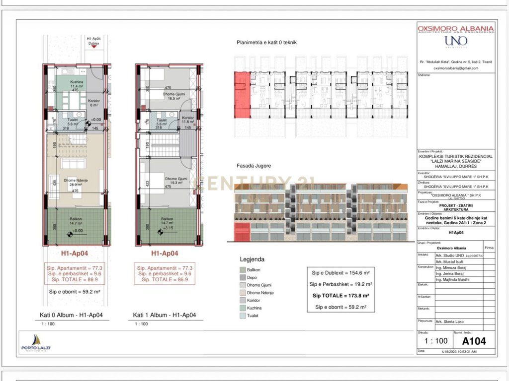 Duplex 2+2 Në Shitje në Gjirin e Lalzit, Durrës - 409000€ | 173.8 m²