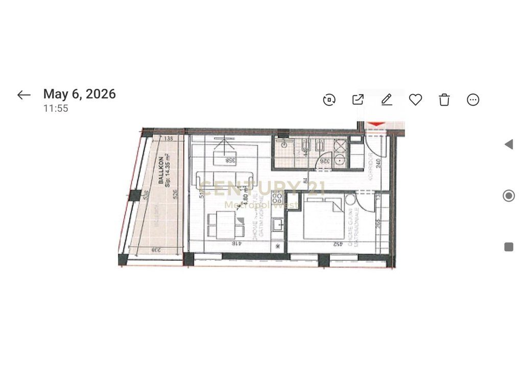 Apartament 1+1  për shitje te Vlora Marine me pamje nga Deti !