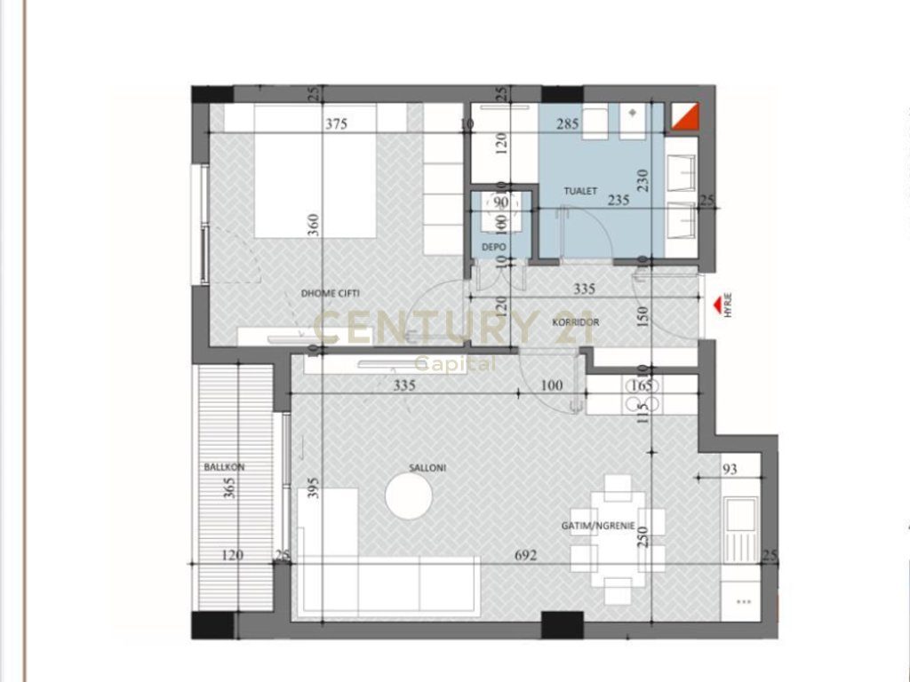 Shesim apartament 1+1 te Diellon 2!