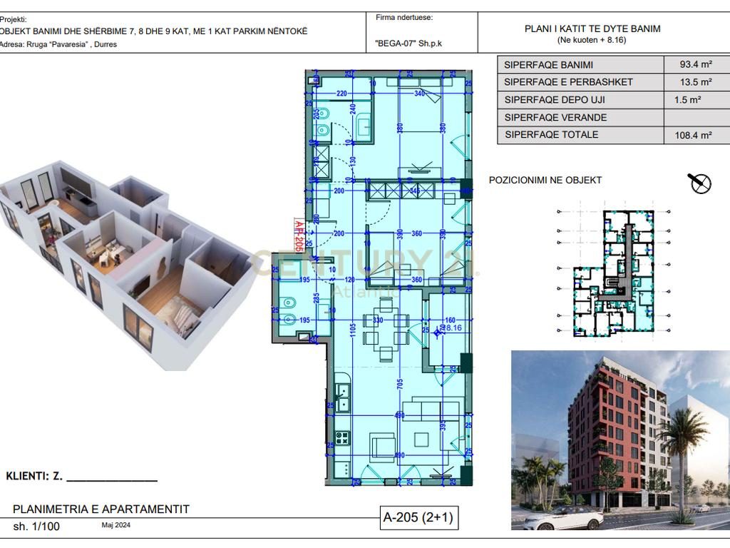 Apartament 1+1 Për Shitje në Plazh, Durrës - 101,970€ | 69 m²