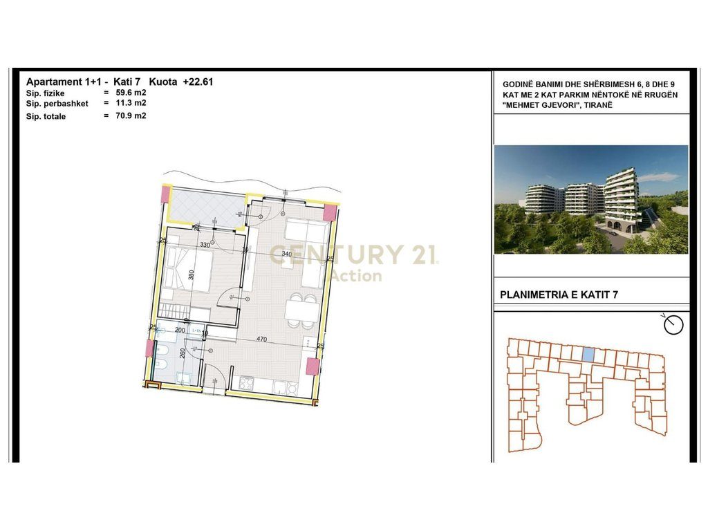 🏡 Ofrohet për shitje apartament 1+1 te Aluna Residence!