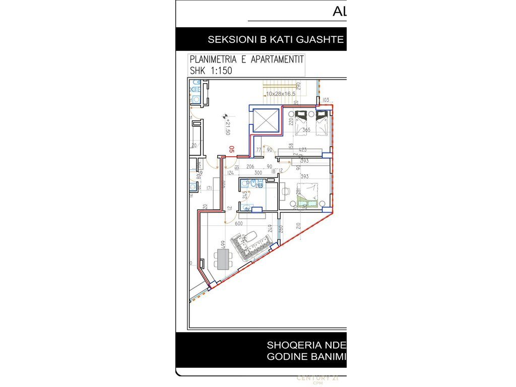 SHITET APARTAMENT 2+1+2 TEK KUPA PASKUQAN !