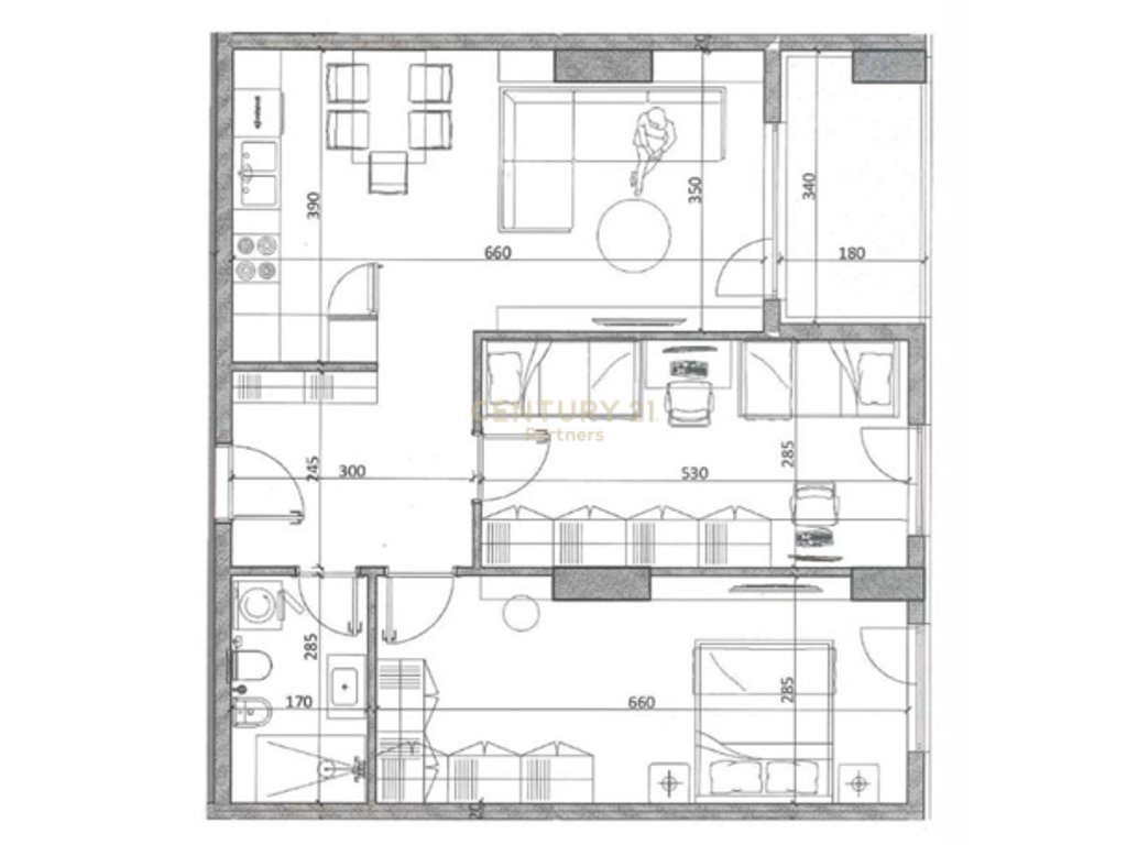 APARTAMENT 2+1 NË SHITJE NË KAMËZ QENDËR – NDËRTIM I RI