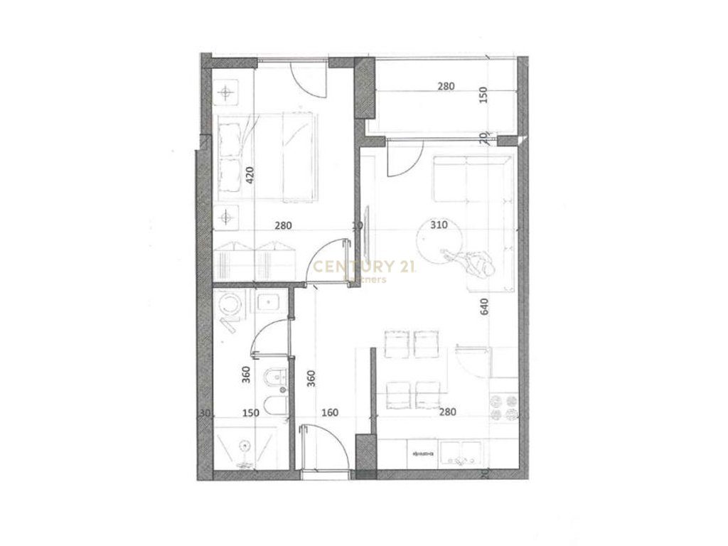 APARTAMENT 1+1 NË SHITJE NË KAMËZ QENDER – NDËRTIM I RI